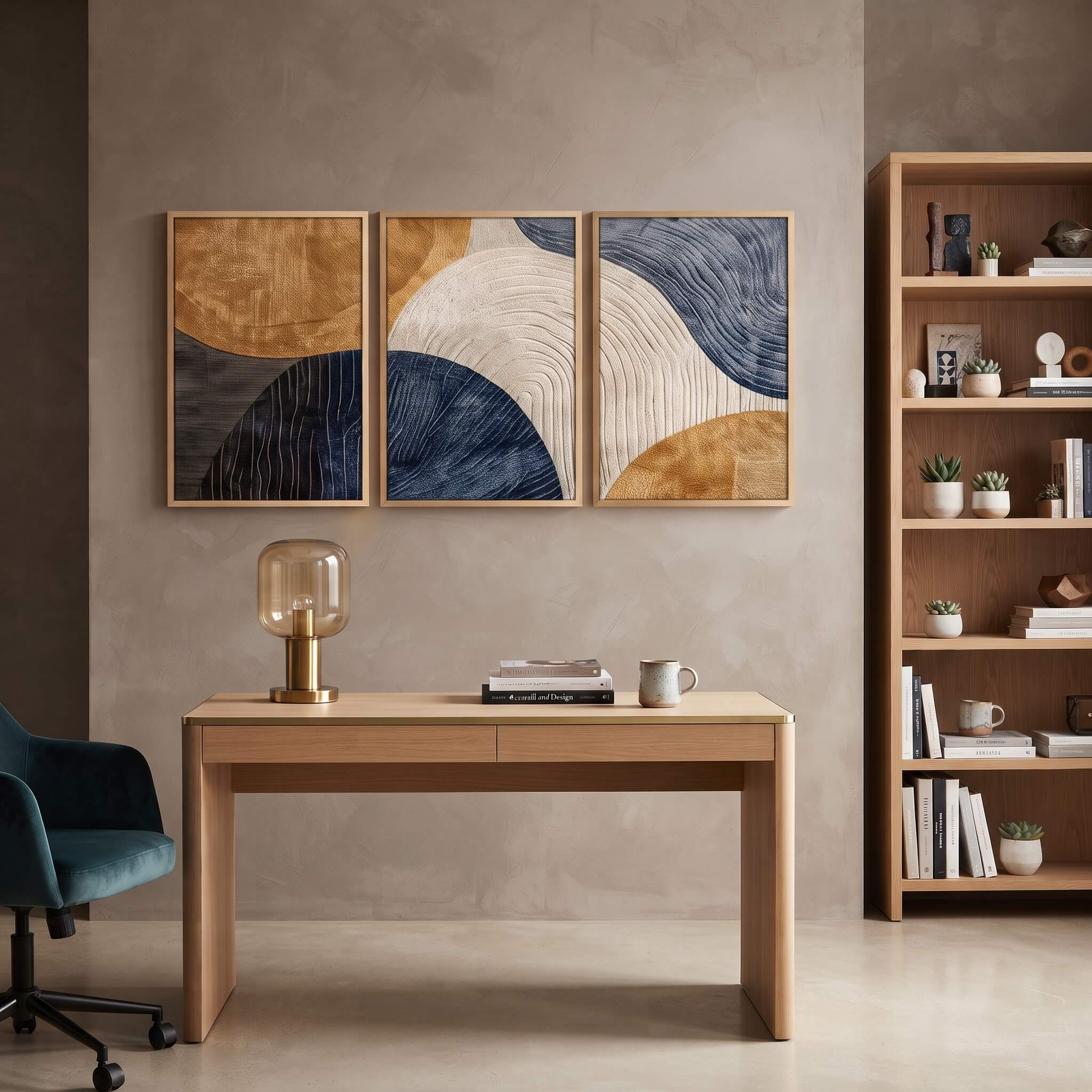 Japandi Triptych Wall Art