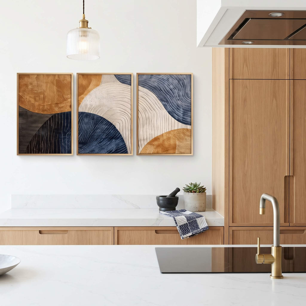Japandi Triptych Wall Art