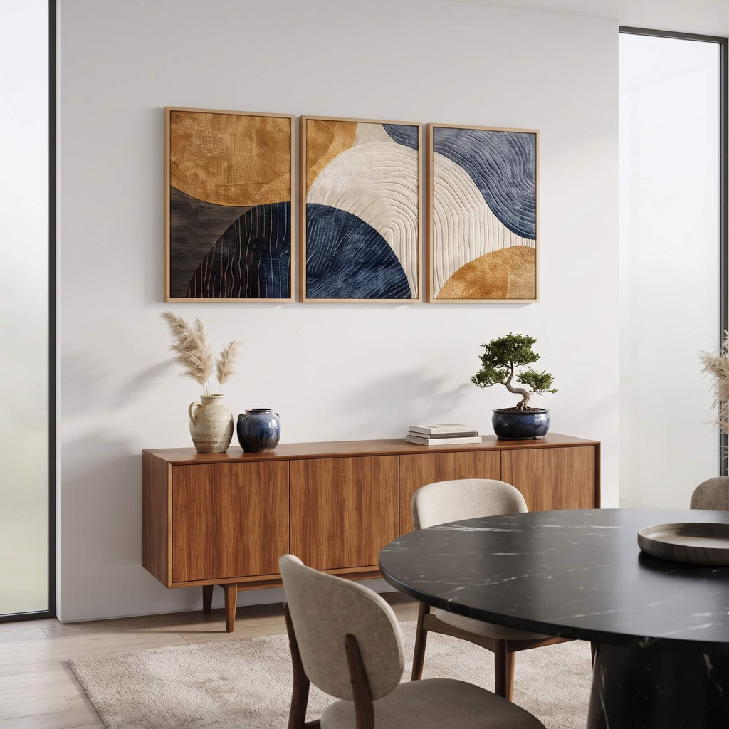 Japandi Triptych Wall Art