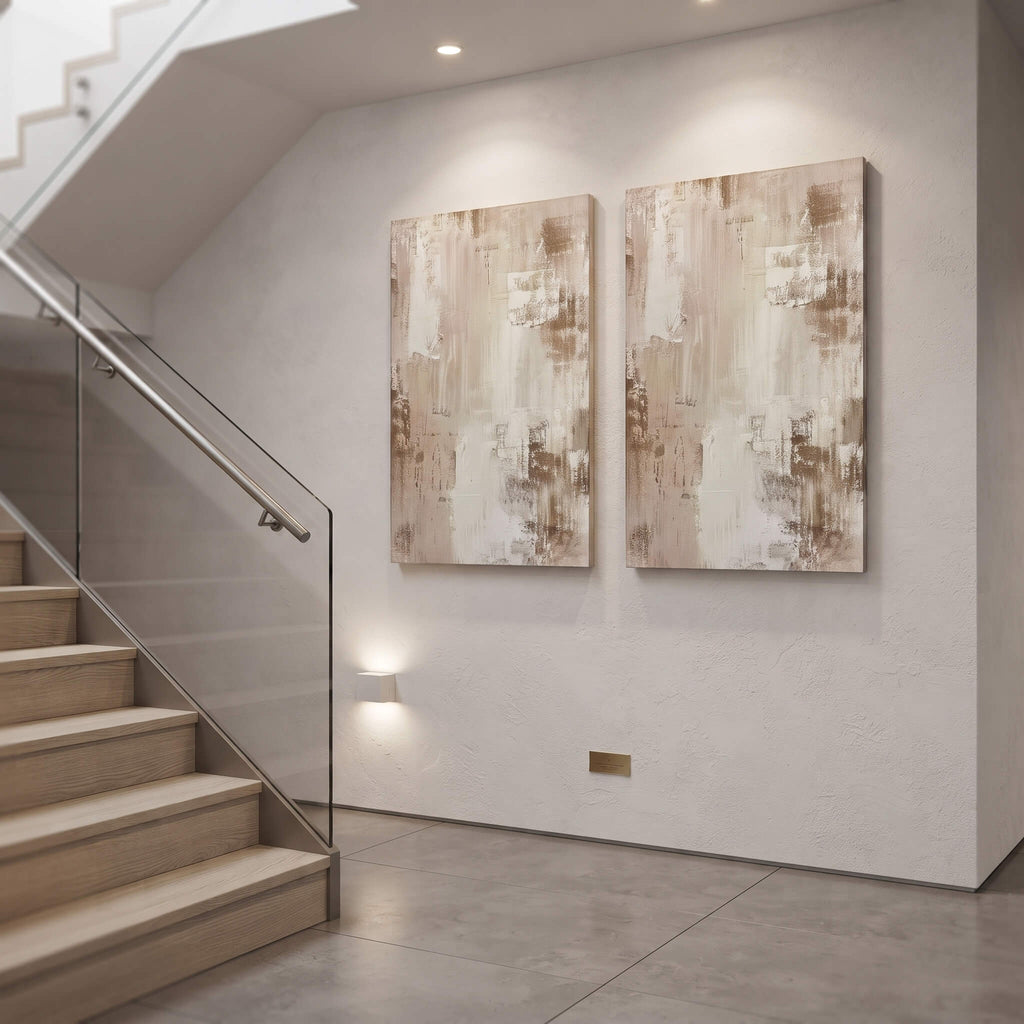 Earth Tone Abstract Canvas Wall Art