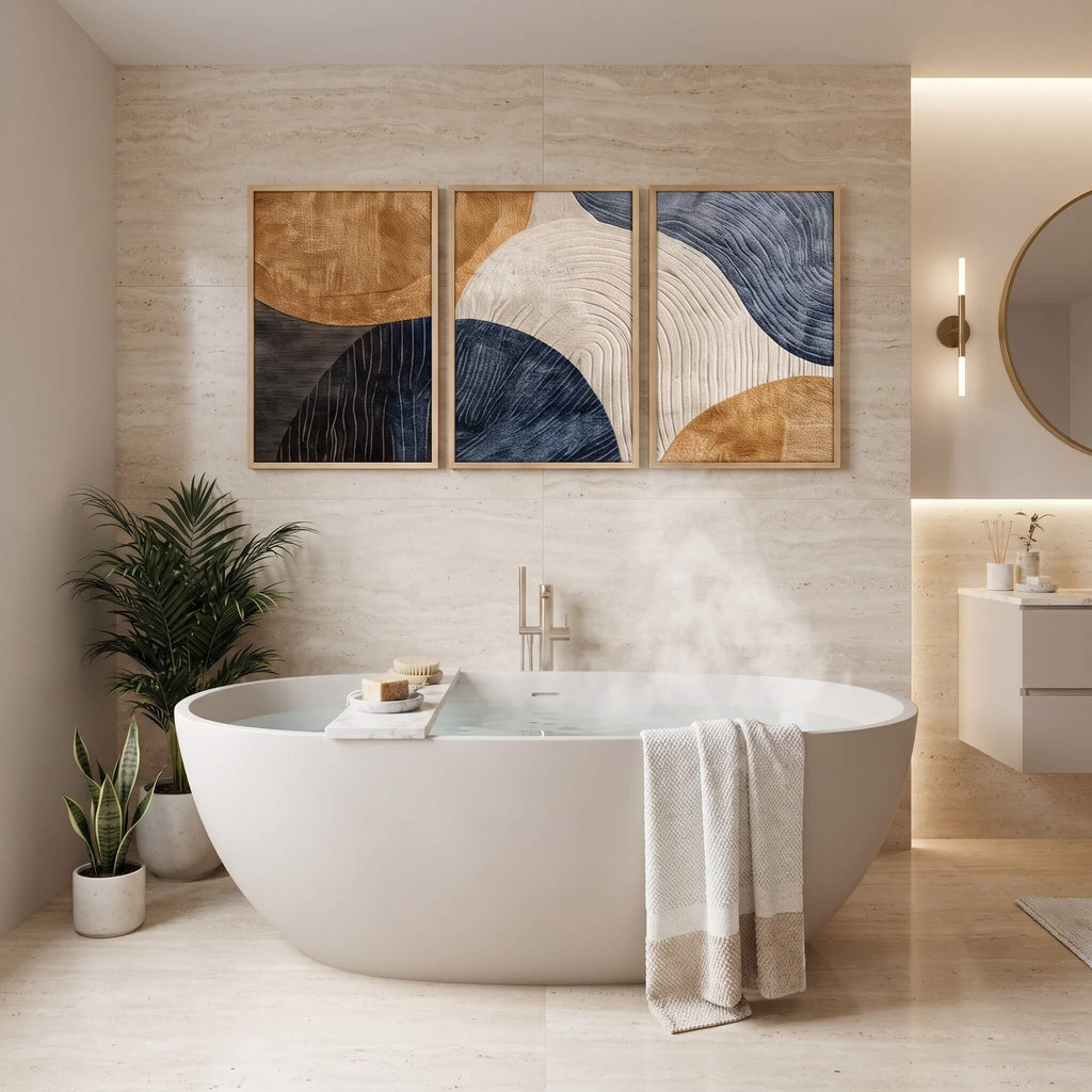 Japandi Triptych Wall Art