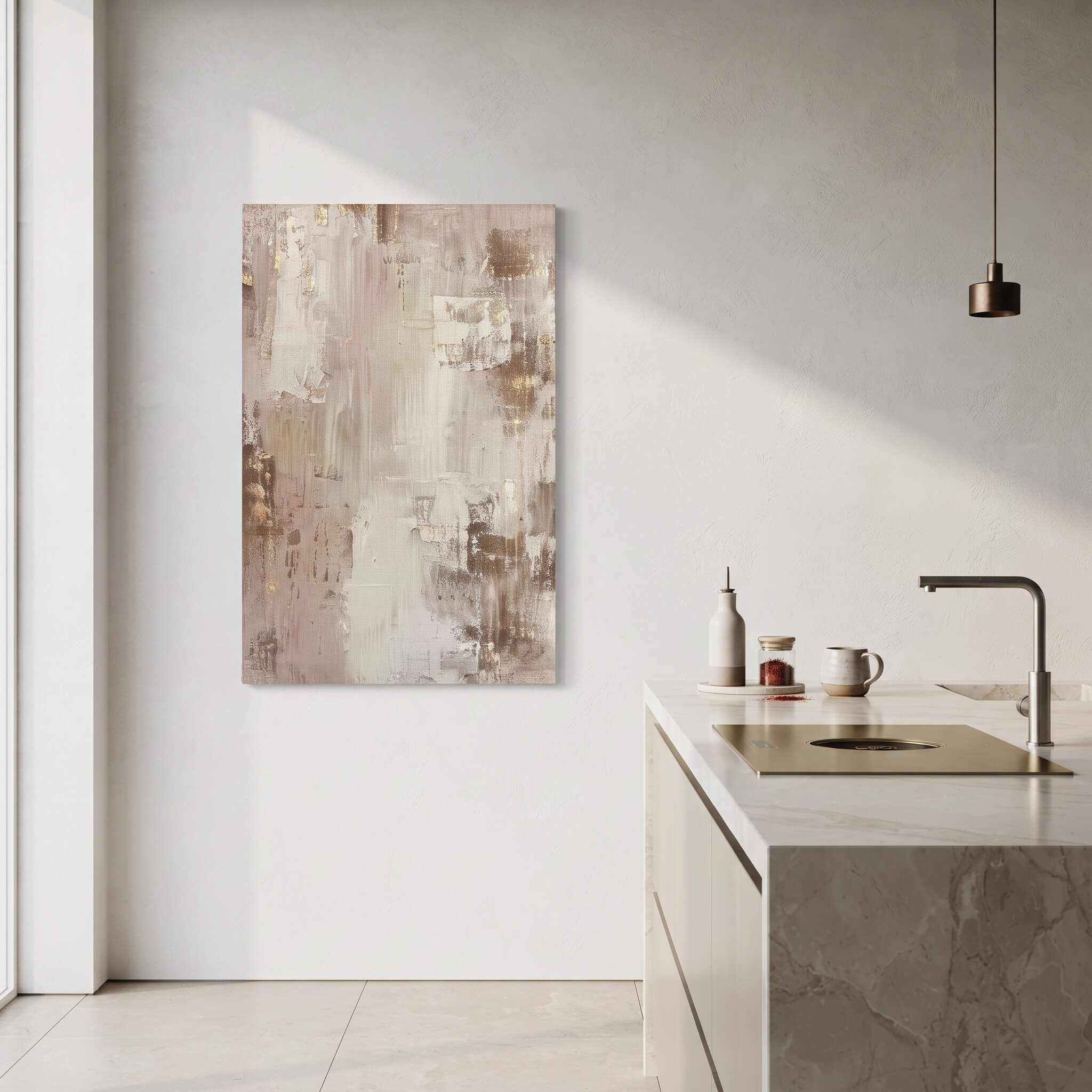 Earth Tone Abstract Canvas Wall Art
