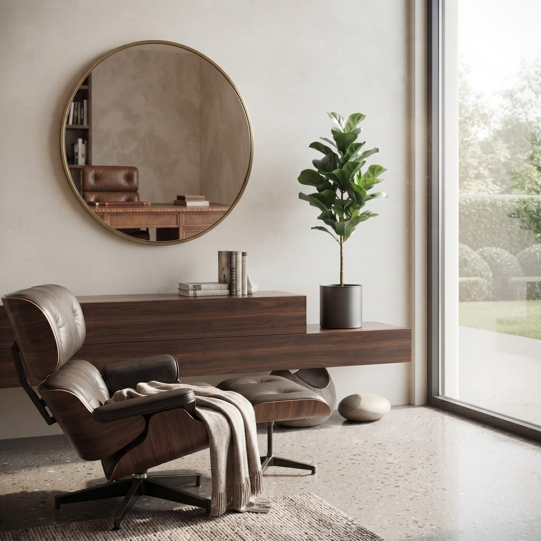 Faux Fiddle Leaf Fig Tree 60cm