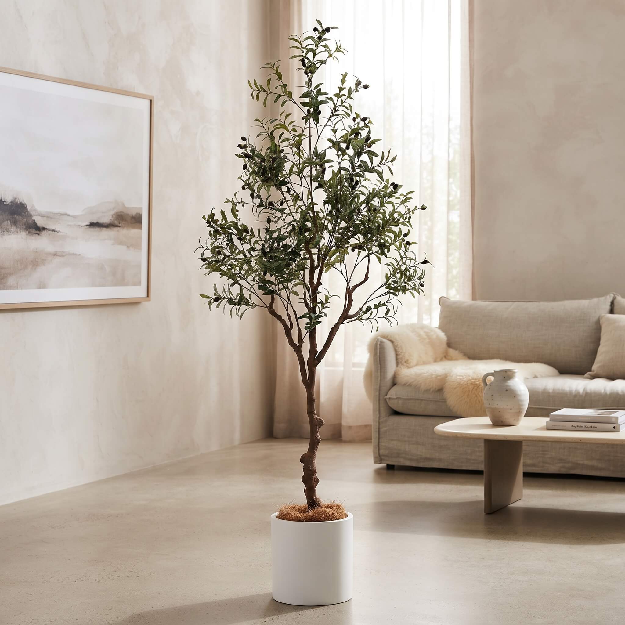 Realistic Large Faux Olive Tree 180cm