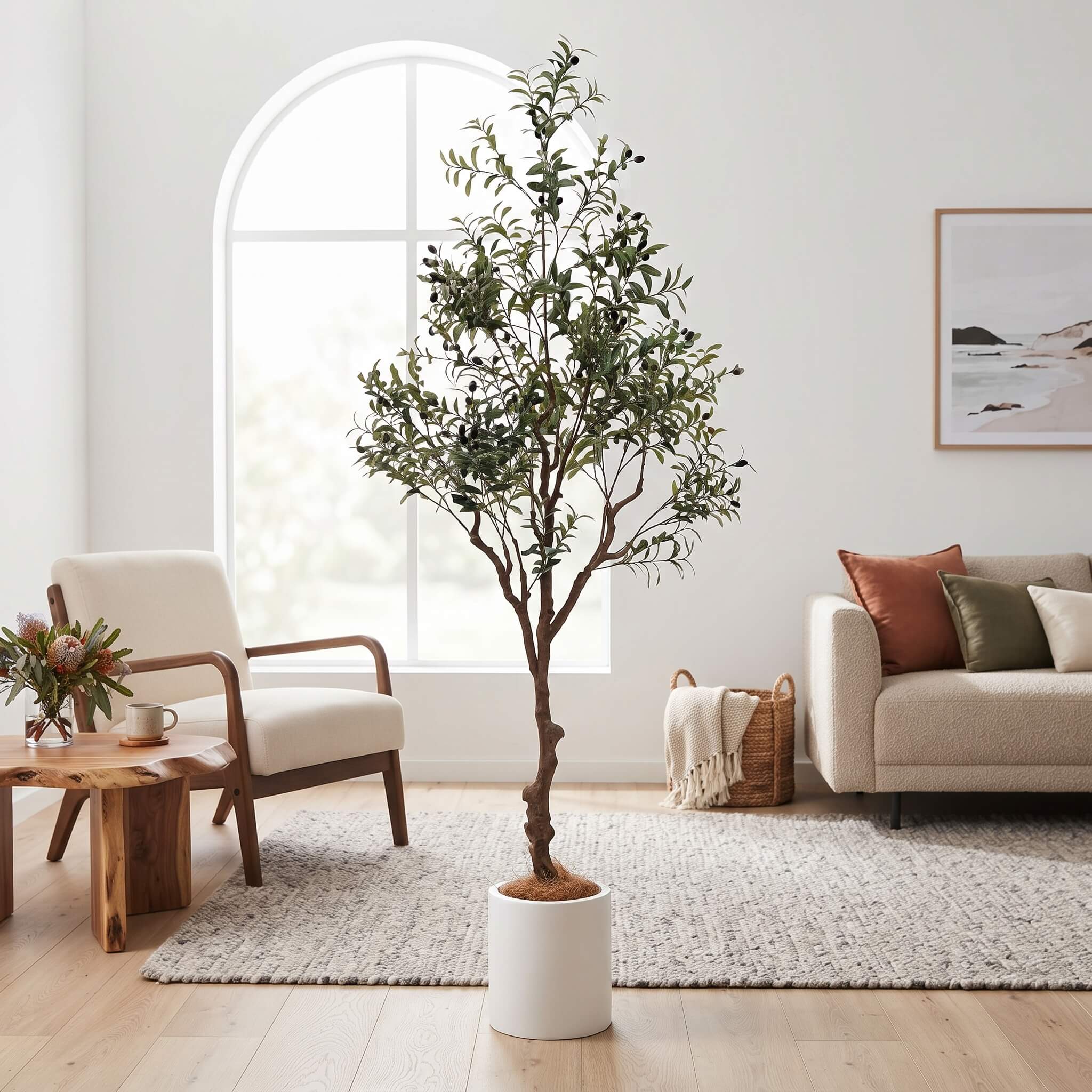 Realistic Large Faux Olive Tree 180cm