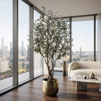 Realistic Large Faux Olive Tree 210cm