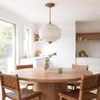 Murano Milk Glass Pendant Light