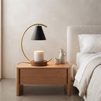 Arc Candle Warmer Lamp with Cone Shade