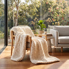 Chunky Knit Throw Blanket