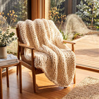 Chunky Knit Throw Blanket