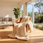 Chunky Knit Throw Blanket