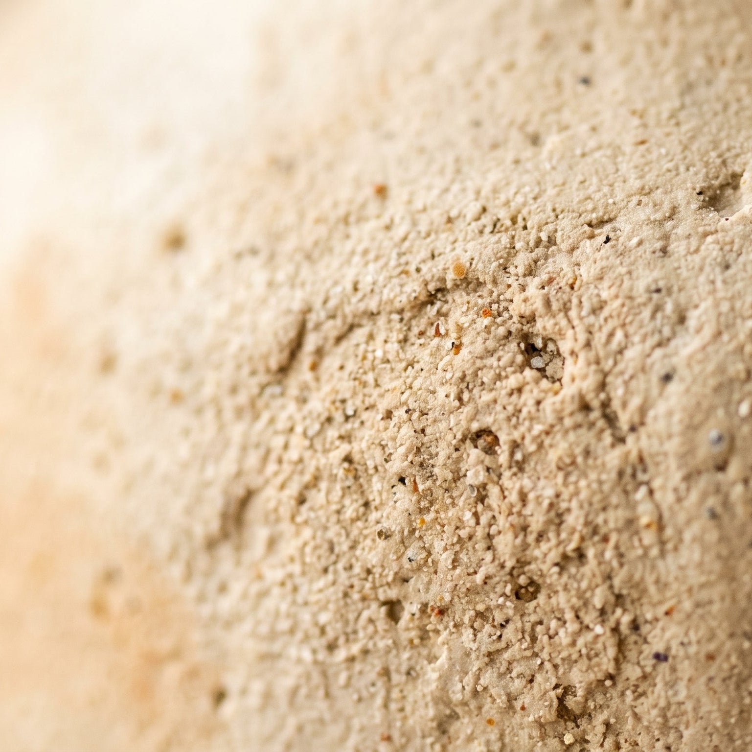 Close-up of a textured beige surface