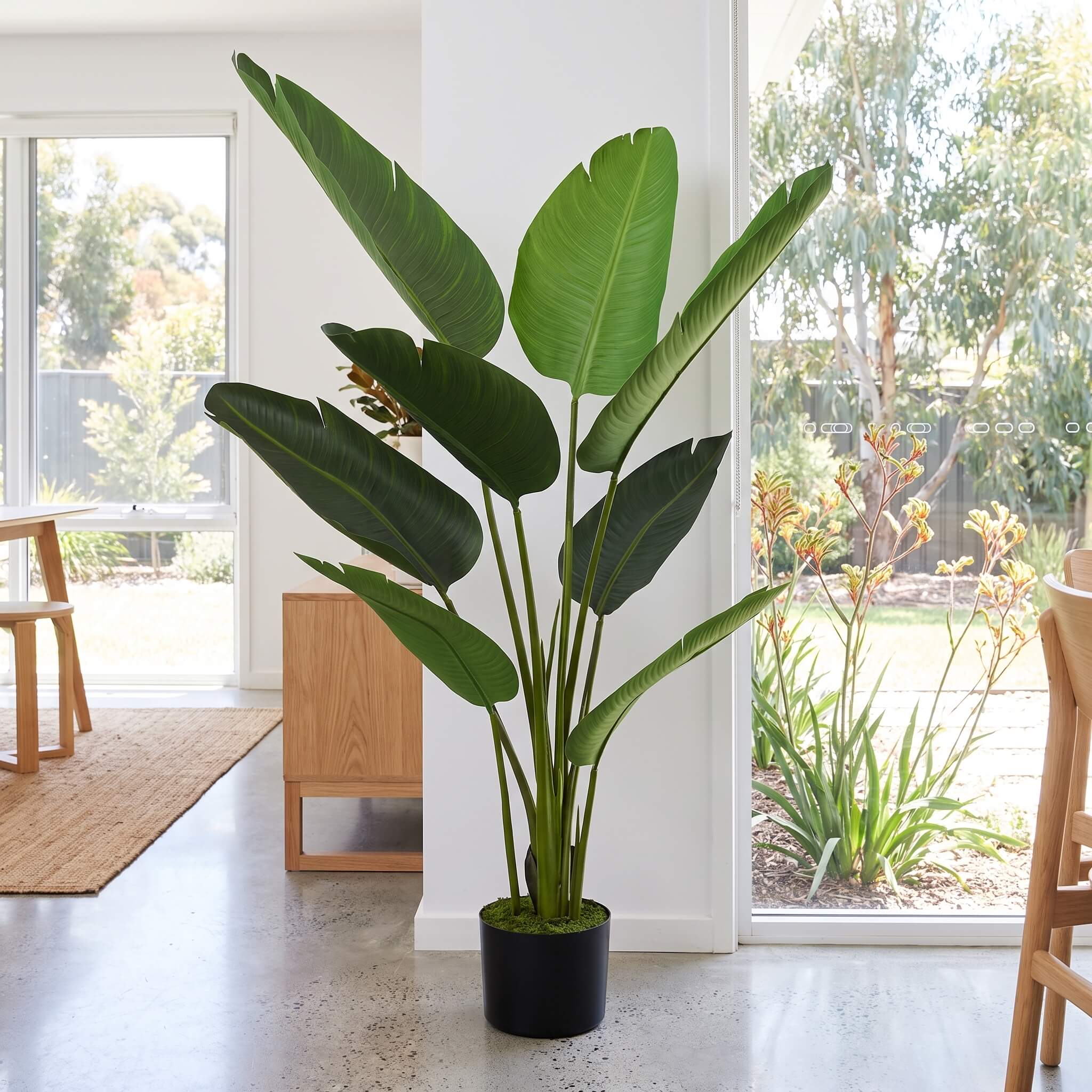 Faux Bird of Paradise Floor Plant 120cm