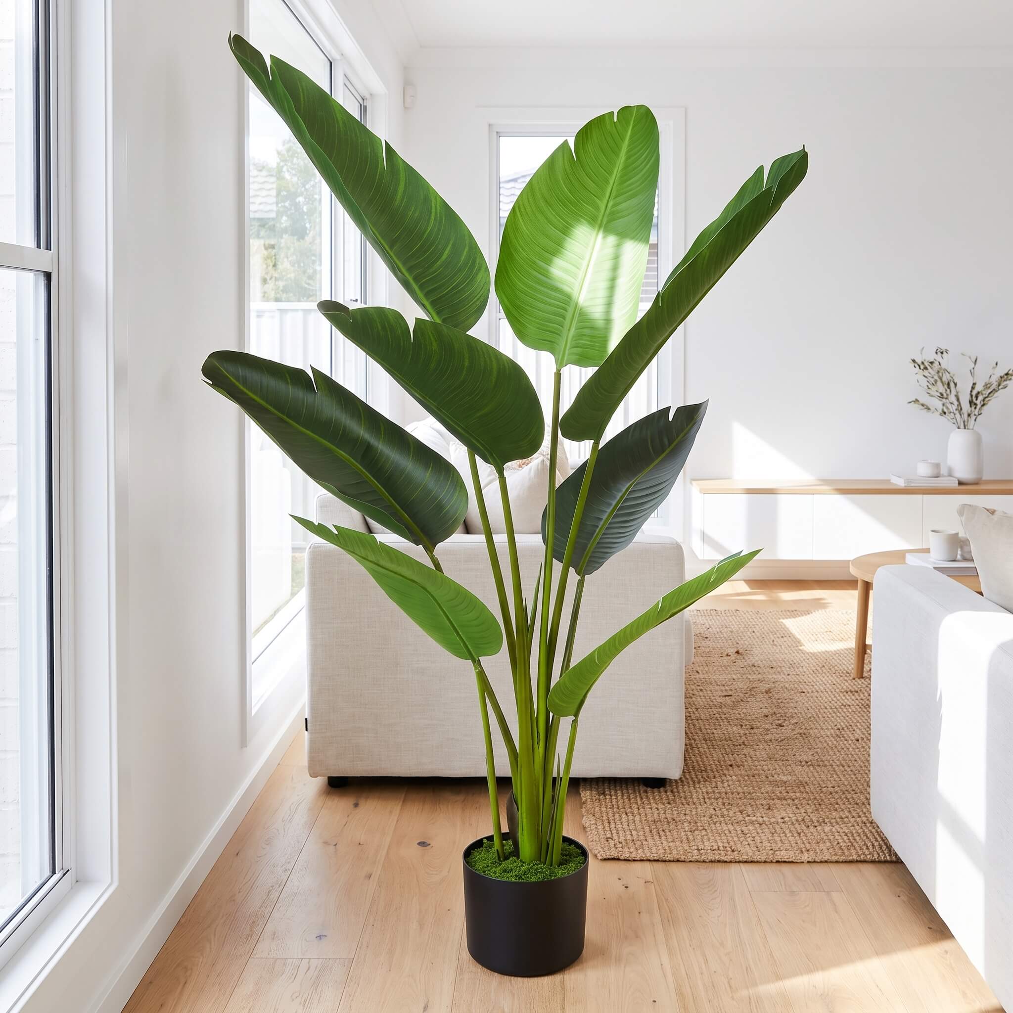 Faux Bird of Paradise Floor Plant 120cm
