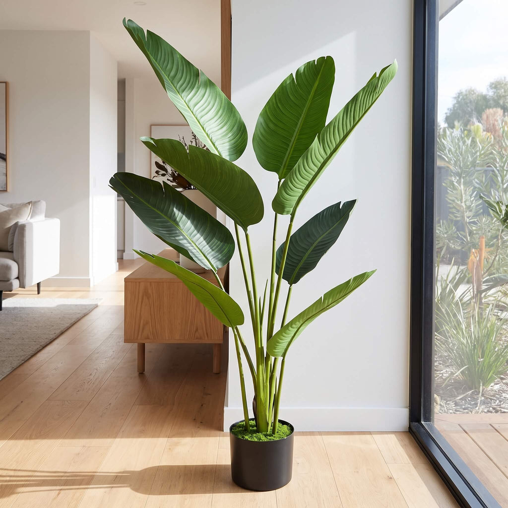 Faux Bird of Paradise Floor Plant 120cm