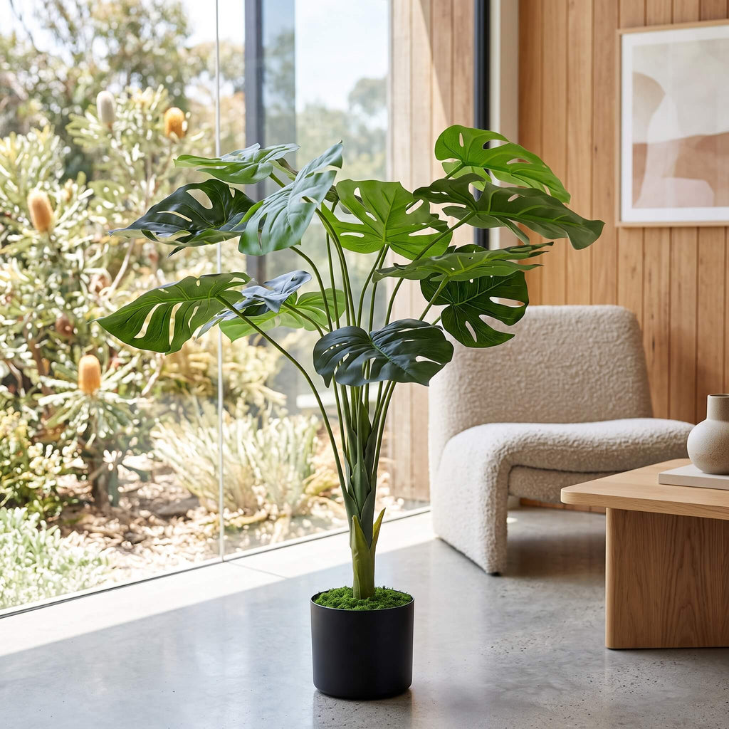 Faux Monstera Floor Plant 90cm
