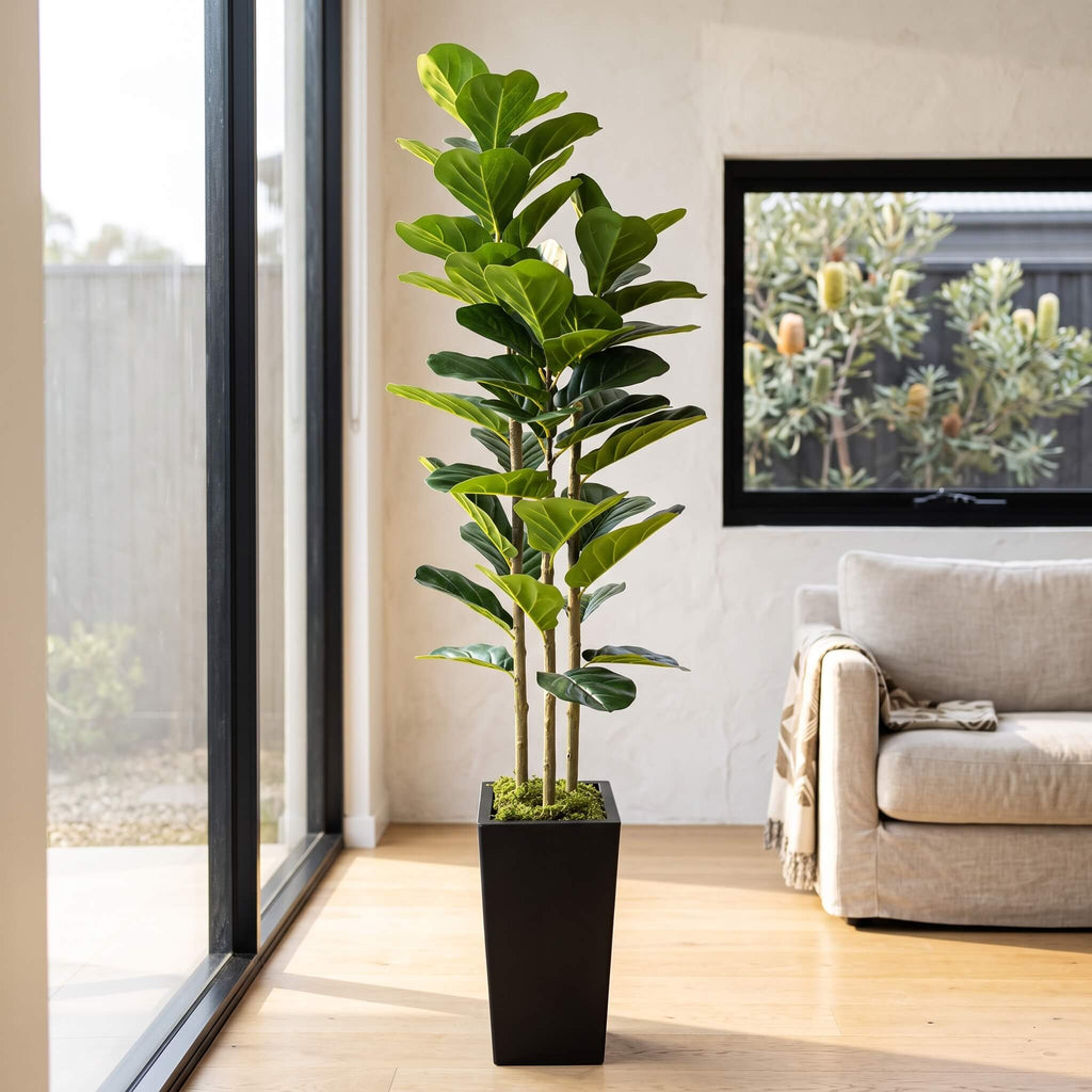 Realistic Faux Fiddle Leaf Fig Tree 150cm