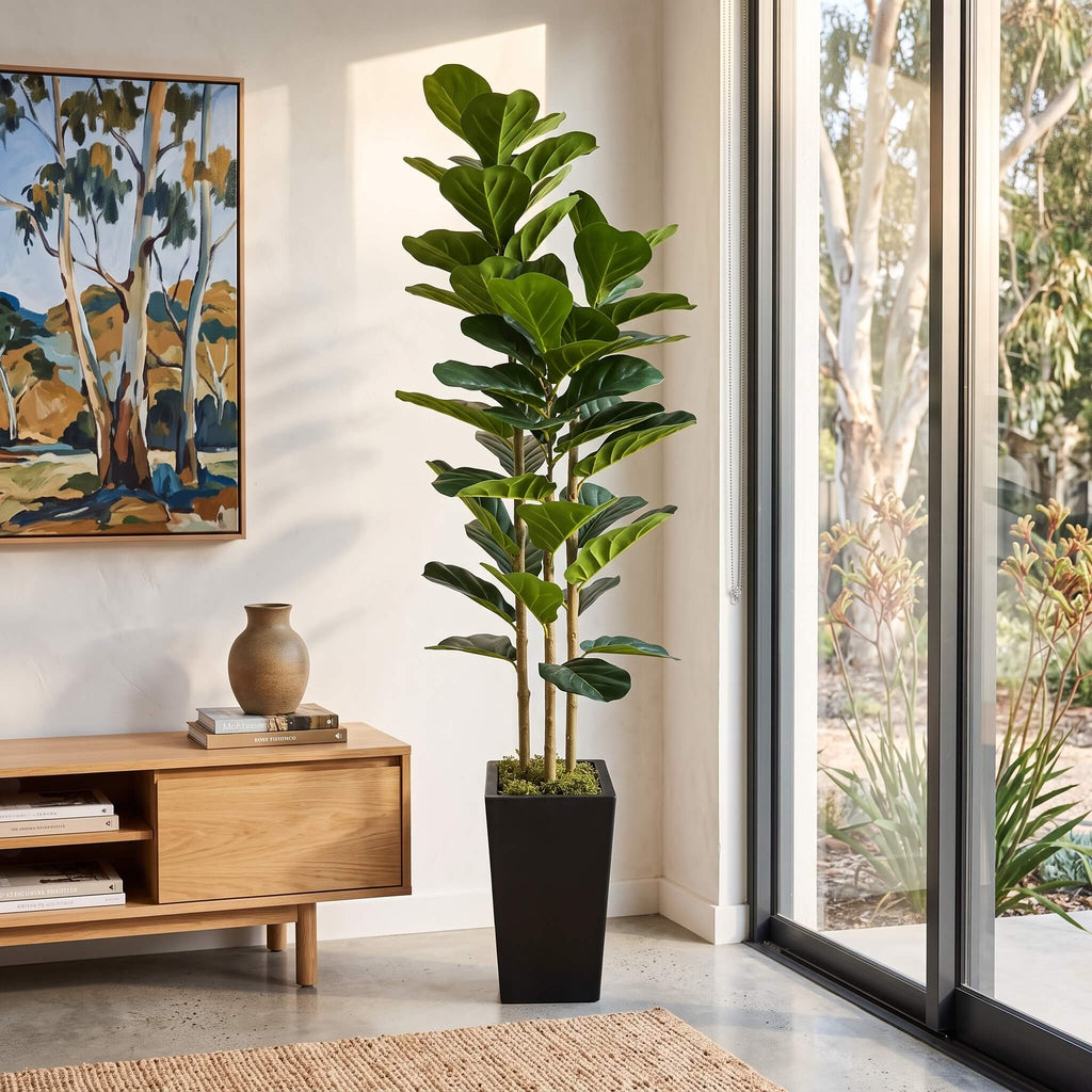 Realistic Faux Fiddle Leaf Fig Tree 150cm