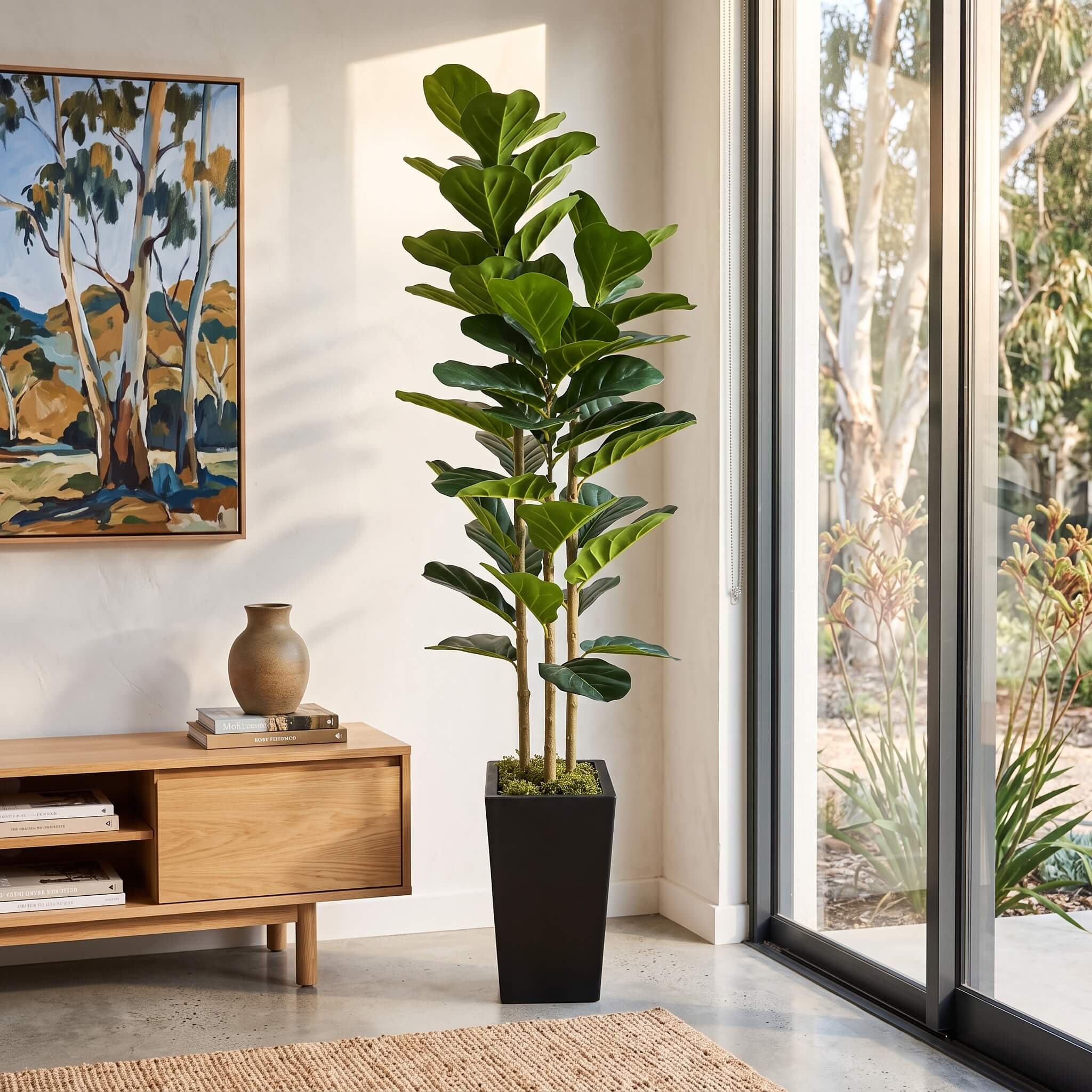 Realistic Faux Fiddle Leaf Fig Tree 150cm