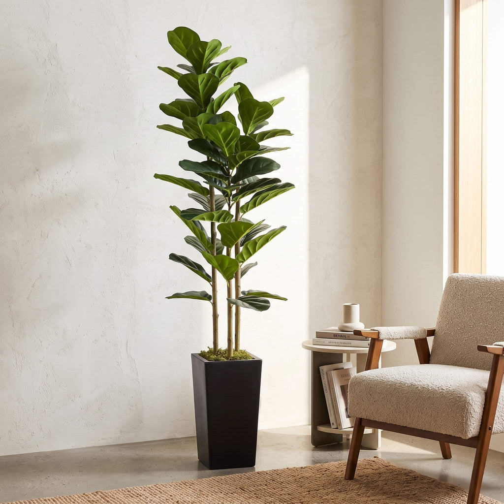 Realistic Faux Fiddle Leaf Fig Tree 150cm