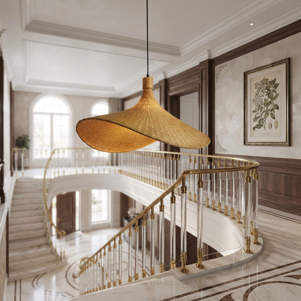 Bamboo Rattan Pendant Light