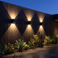 Modern Solar Cube Outdoor Wall Lamp