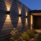 Modern Solar Cube Outdoor Wall Lamp