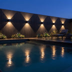 Modern Solar Cube Outdoor Wall Lamp