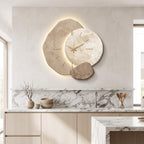 LED wall clock in a kitchen