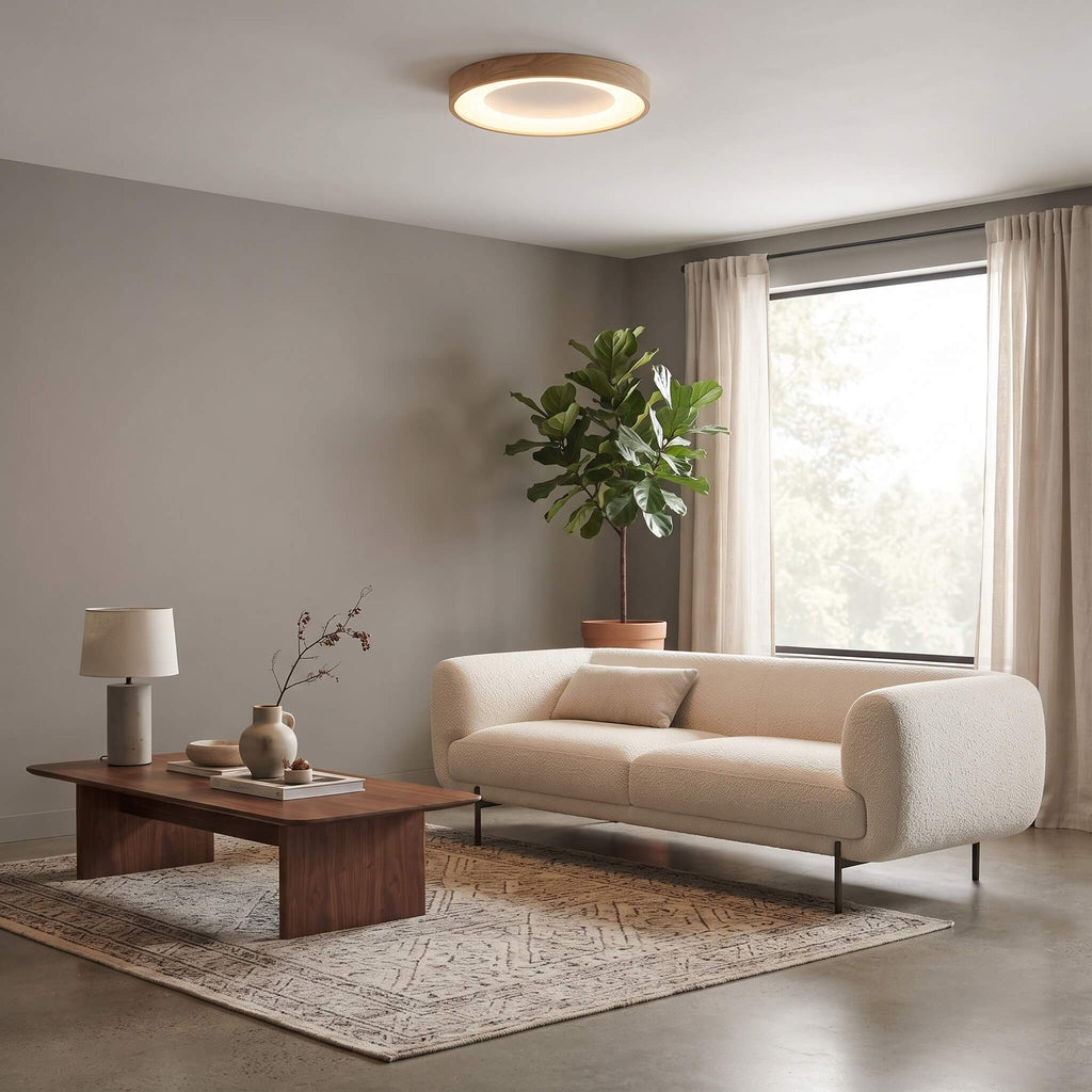 Round Oyster Ceiling Light