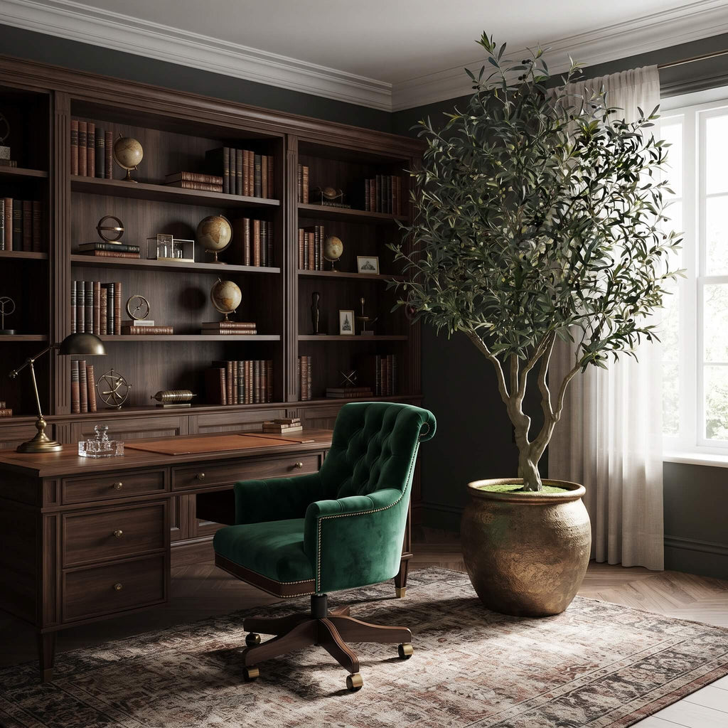Realistic Large Faux Olive Tree 210cm