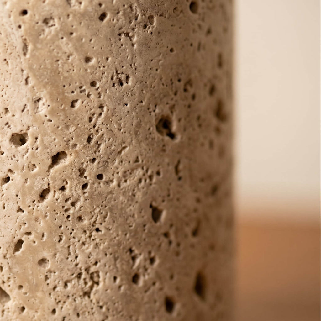 Close-up of a textured beige surface