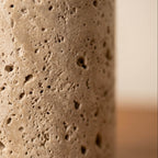 Close-up of a textured beige surface