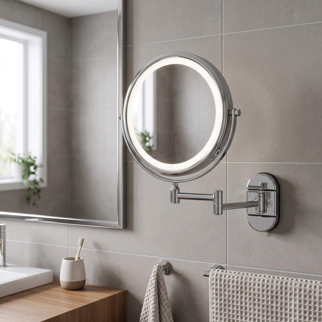 Embellir Extendable Magnifying LED Vanity Mirror