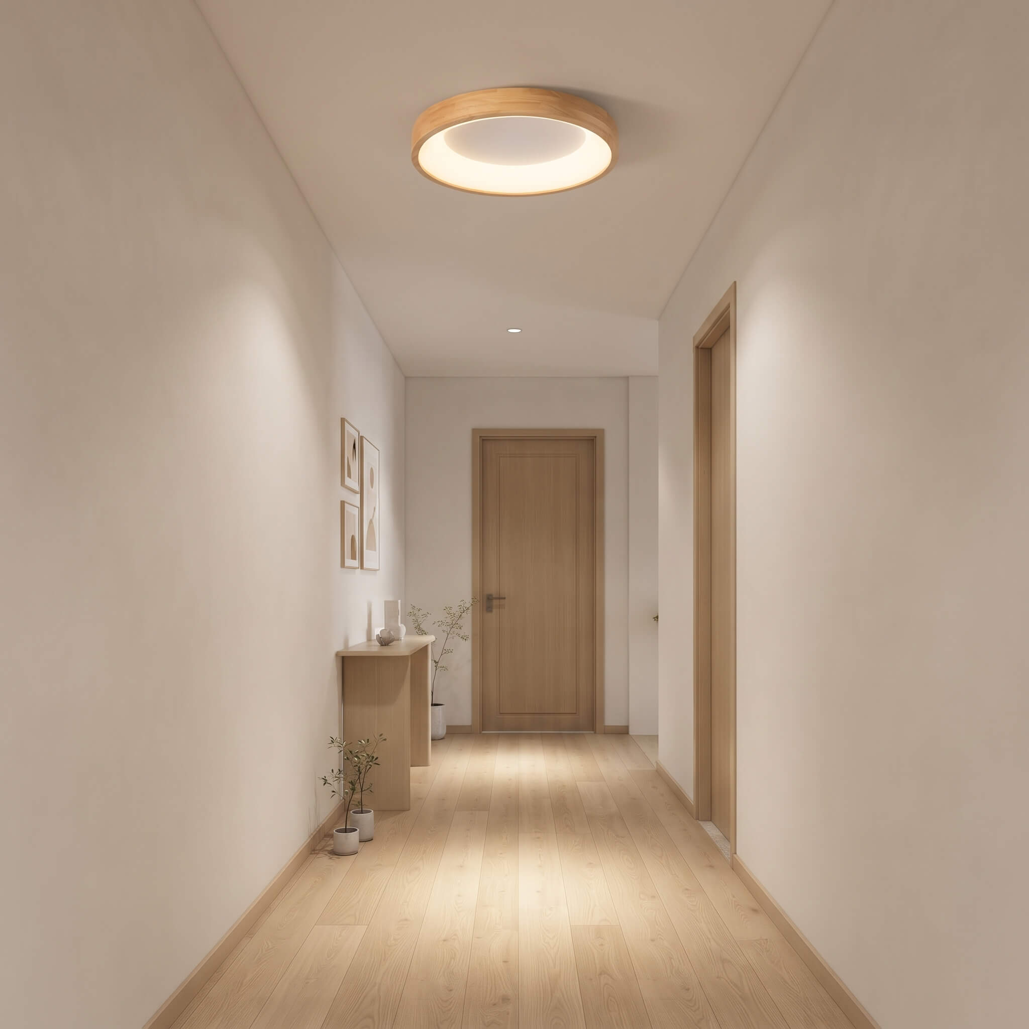Round Oyster Ceiling Light