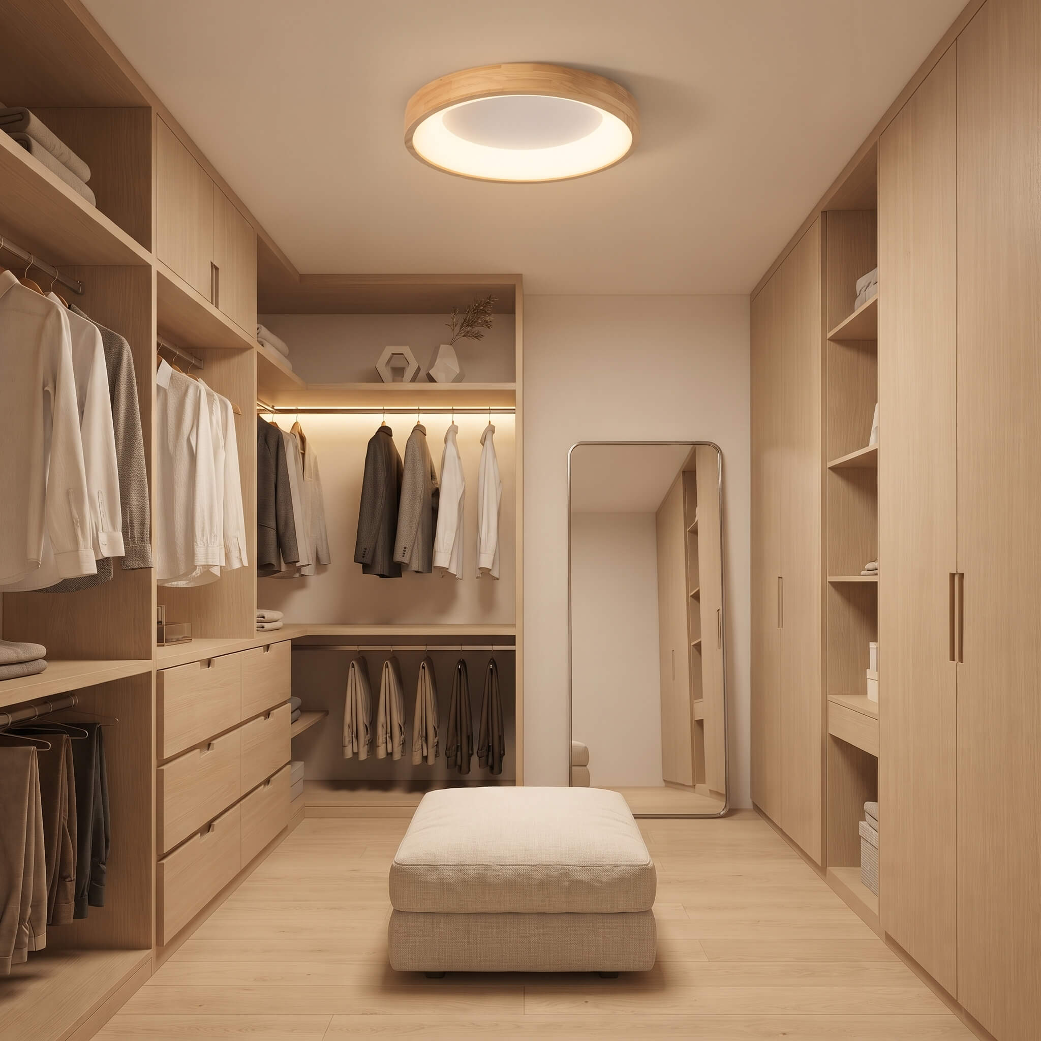 Round Oyster Ceiling Light