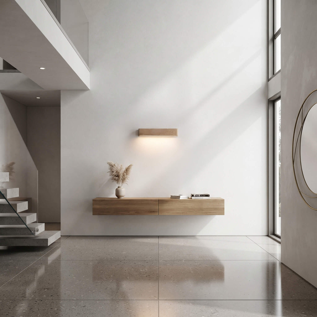 Travertine Stone Wabi-Sabi Wall Sconce