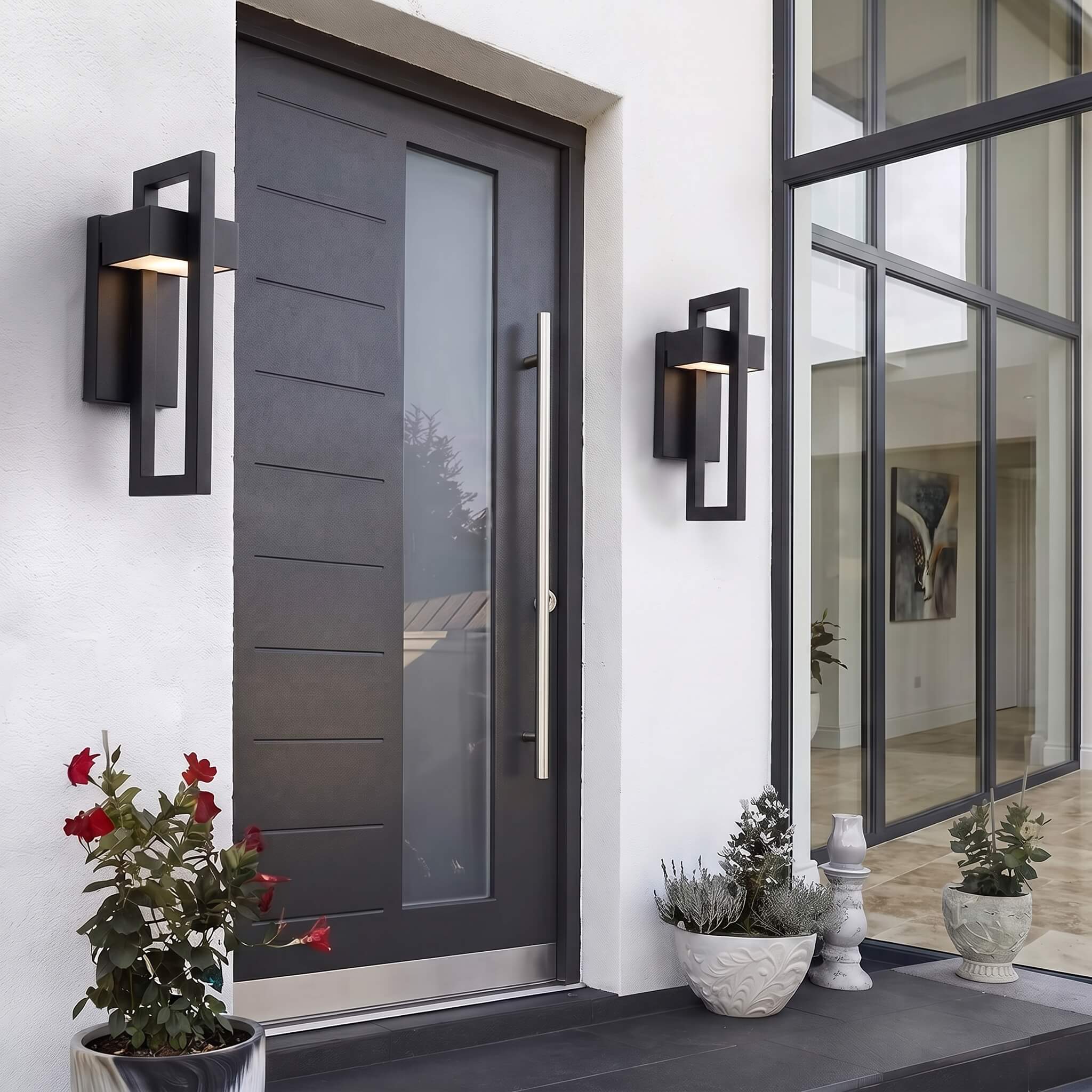 Modern Hollow Outdoor Wall Sconce