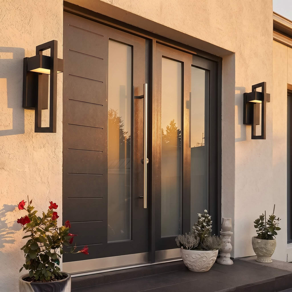Modern Hollow Outdoor Wall Sconce