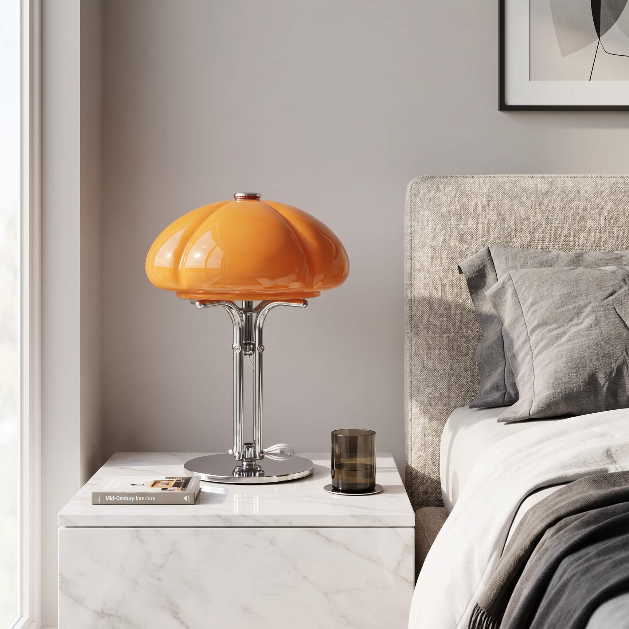 Korean Bauhaus Mushroom Table Lamp