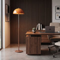 Mushroom LED Floor Lamp in Gold Amber