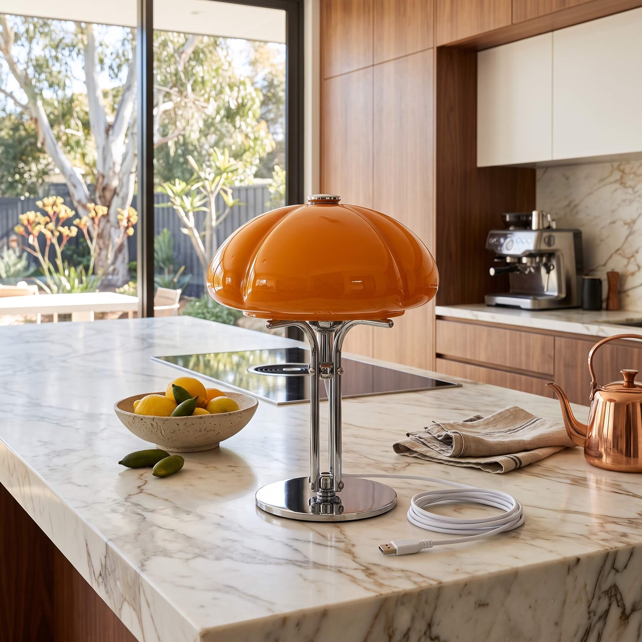 Korean Bauhaus Mushroom Table Lamp