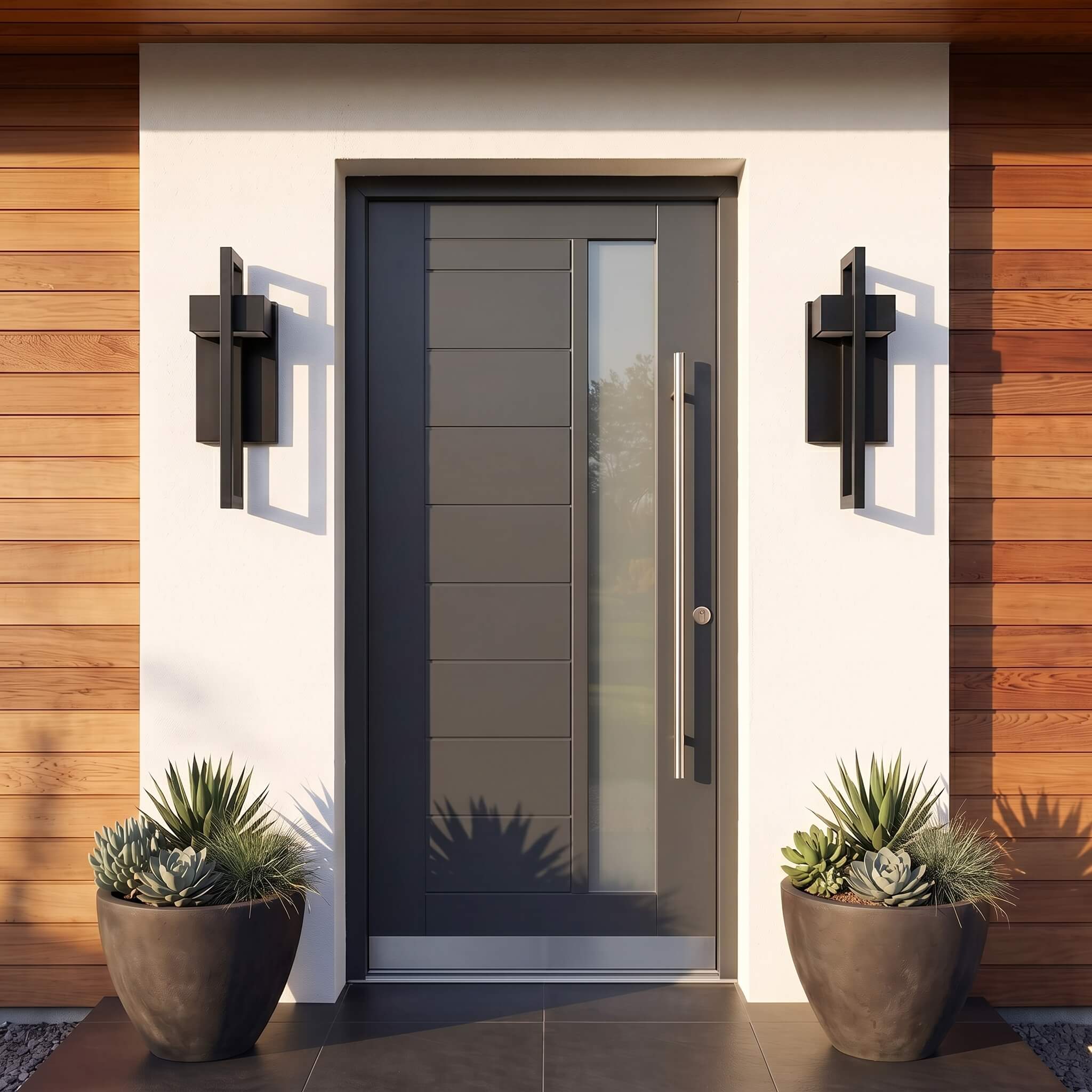 Modern Hollow Outdoor Wall Sconce
