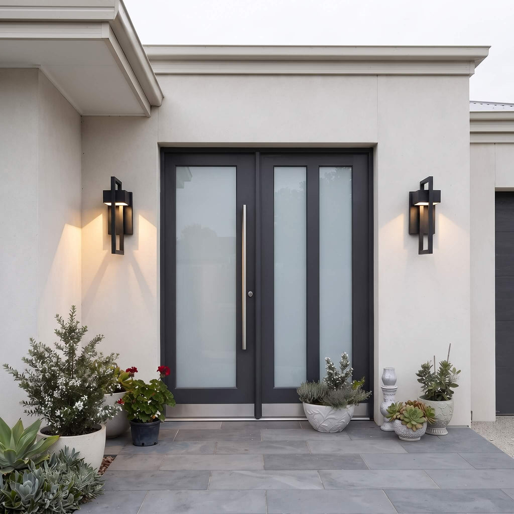 Modern Hollow Outdoor Wall Sconce