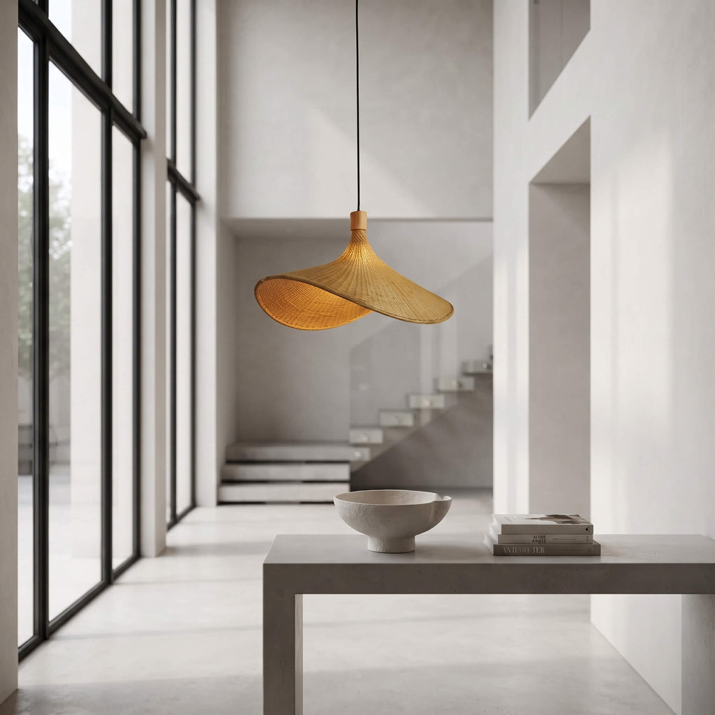 Bamboo Rattan Pendant Light