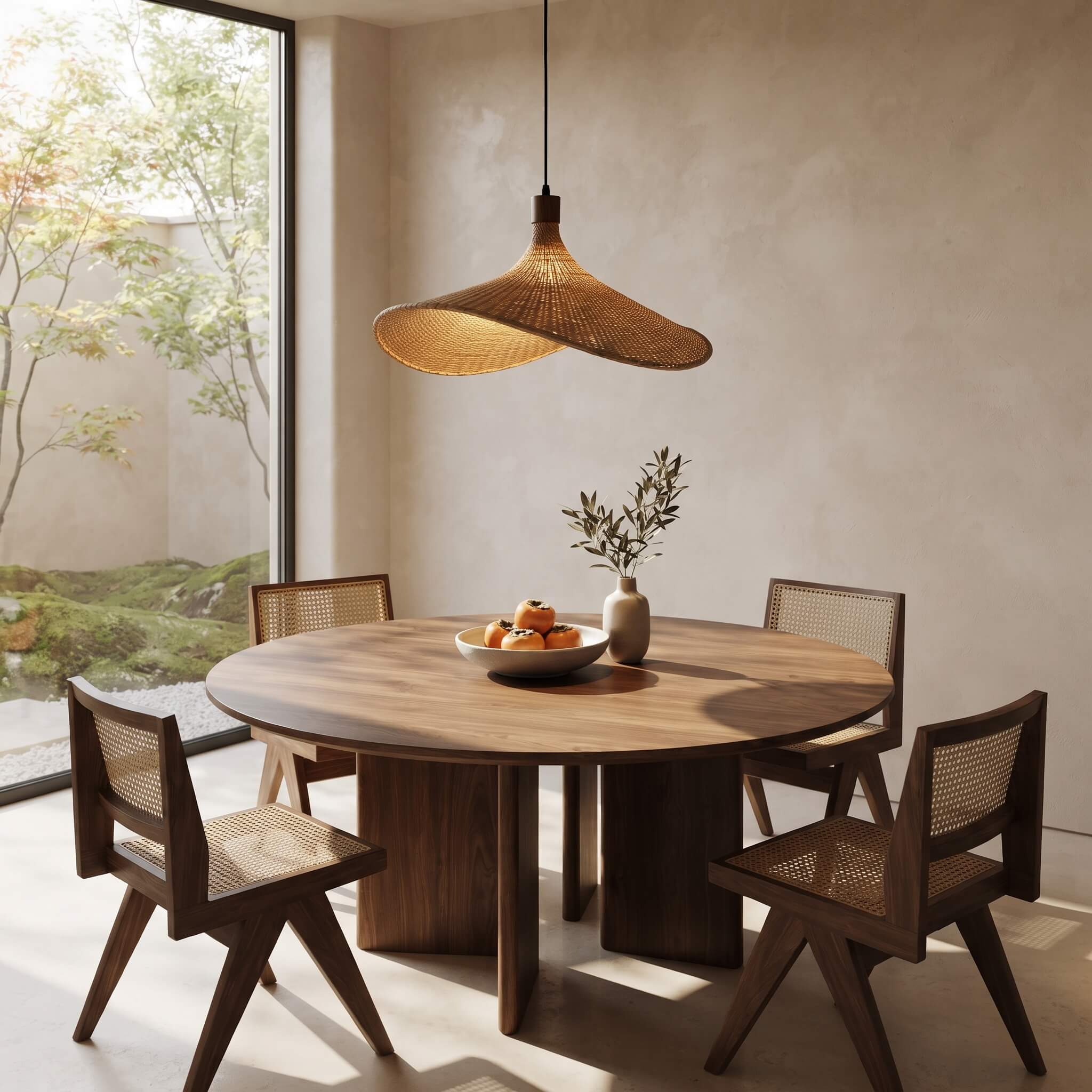 Bamboo Rattan Pendant Light