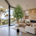 Styling the 180cm faux olive tree in a living space
