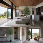 Positioning the faux olive tree beside furniture