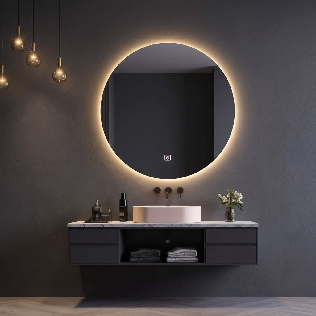 Halo LED Backlit Round Mirror