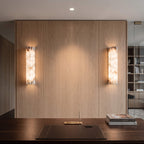 Fluted Alabaster Wall Sconce